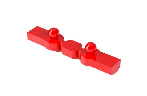 OT CAP Barra Calcinabile dritta Micro Rossa
